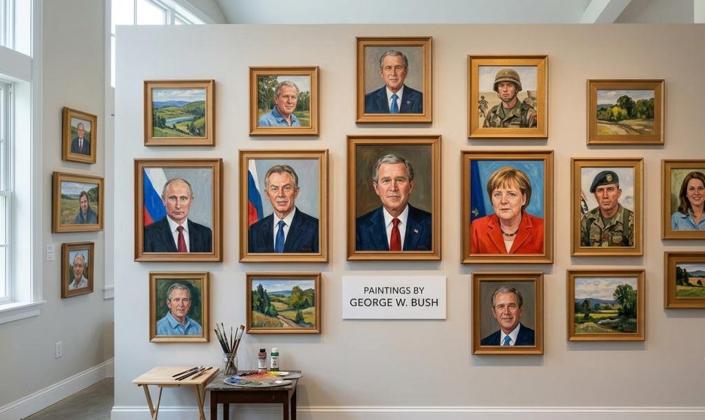 george w bush paintings