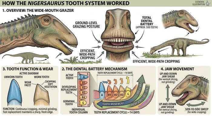 what dinosaur has 500 teeth