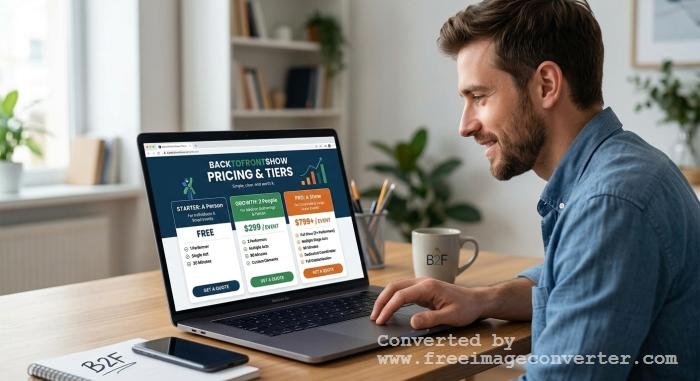 backtofrontshow pricing